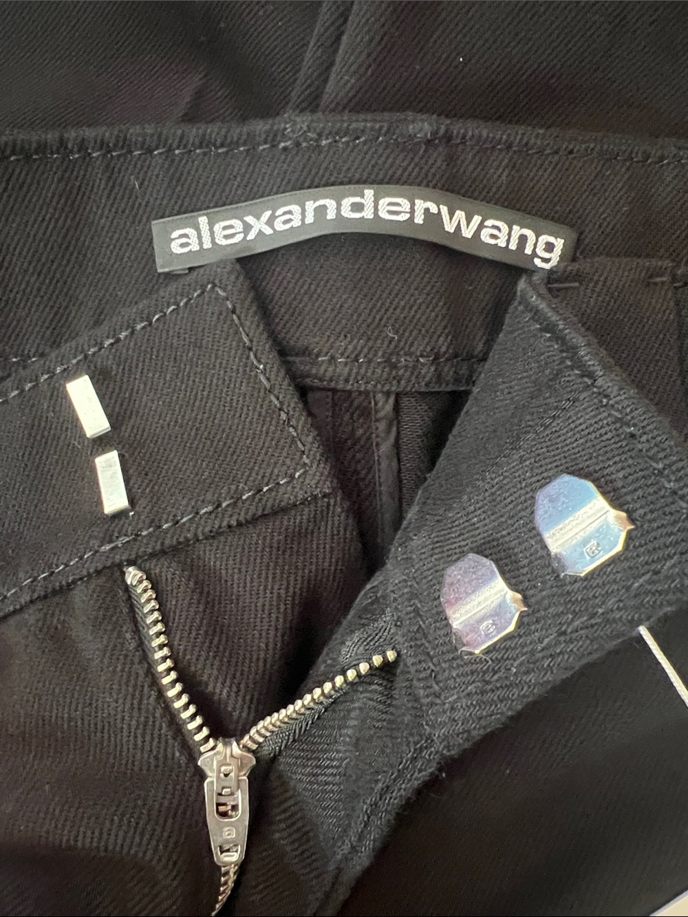 Alexander Wang Skate Fit Denim Chino Wide Leg Oversized Pants Sz 36 NWT w/COA - Picture 6 of 13